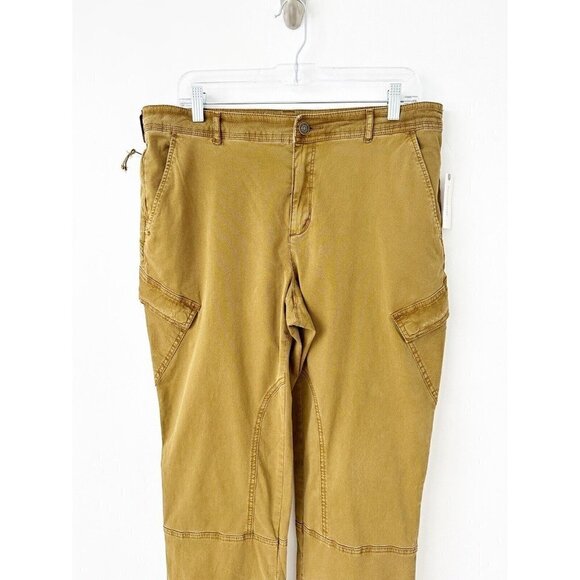 NWT Anthropologie Pilcro Y2K Low-Rise Slim Pants 31 $160 Gold Ankle Zippers - Picture 7 of 11